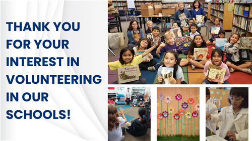 thank you for your interest in volunteering in our schools